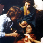 Liliana Cavani with Mio Takaki and Gudrun Landgrebe - The Berlin Affair, 1985