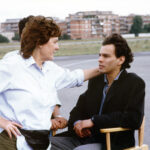 Liliana Cavani with Gaetano Carotenuto. Photo by Mario Tursi - Where Are You? I’m Here, 1993